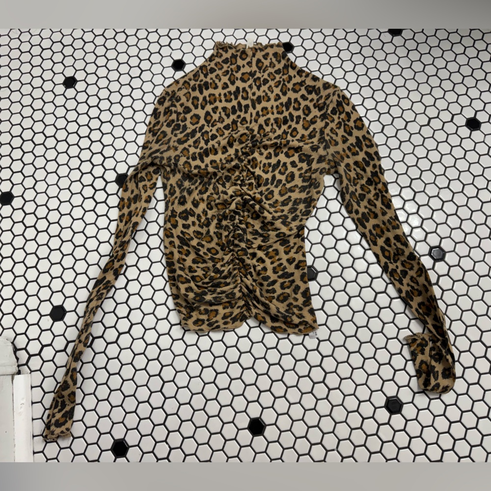 Intimately Free People Animal Print Top size small